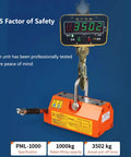 Boss Level Neodymium Magnetic Lifter With Anti Collision Release Lever For Lifting Thick Steel Plates Iron Blocks And Round Bar Badass Heavy Hauler 3300 Pound Lift Capacity with weight display.