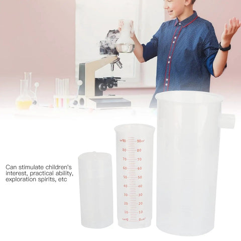 Plastic Beaker Overflow Cup For Physics Experiments And Classroom Demonstrations with measuring tubes for middle school science