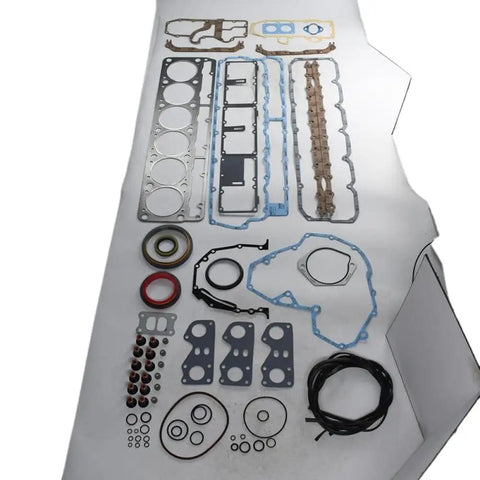 Heavy Duty Full Rebuild Gasket Set For 3126 Engine includes various gaskets oil pan valve cover intake and exhaust components.