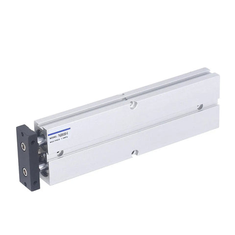 Built Tough Pneumatic Air Cylinder 20 mm Bore 150 mm Stroke Double Rod Double Acting Plug And Play Quick Fittings Rock Solid Hard Oxidized Finish For Dependable Workshop Use