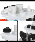 High Octane Electric Fuel Pump Module Assembly With Pressure Sensor For Hyundai Elantra 2011 2016 detailed view of connectors.