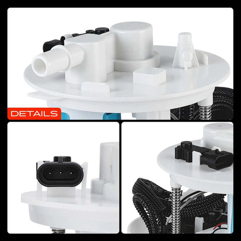 High Octane Electric Fuel Pump Module Assembly With Pressure Sensor For Hyundai Elantra 2011 2016 detailed view of connectors.