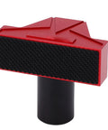 Aluminum Bench Dog Stop For Woodworking Projects, Compact Non Slip Workshop Tool, 19mm, red and black design, side view