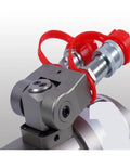 Heavy Duty Square Drive Hydraulic Torque Wrench With 360 Swivel Fittings And Precision Machined Stainless Steel close-up of swivel fittings.