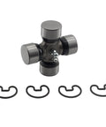 No Sweat Universal Joint And Cross Bearing Kit Fits 35 Series 1340 Drivelines 1 25 Inch Caps, includes U-joint and retaining clips.