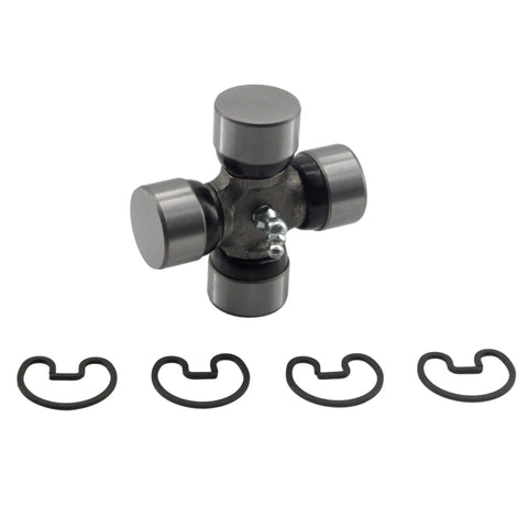 No Sweat Universal Joint And Cross Bearing Kit Fits 35 Series 1340 Drivelines 1 25 Inch Caps, includes U-joint and retaining clips.