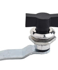 Keyless Turn Tongue Cam Lock For Cabinets And Drawers, Lockers And Safes Security Hardware, Easy Access No Keys Needed, Durable Aluminum Alloy