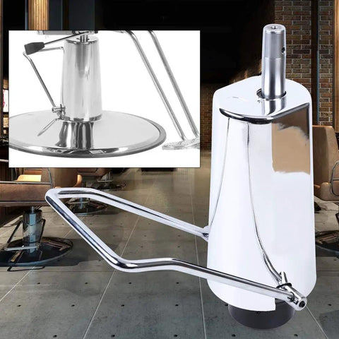 Barber Hydraulic Pump With Base For Salon Chairs, Adjustable Lift Replacement Pump For Hair Stylist Chairs, 661 Lb Capacity, Cast Iron Body, Versatile 4 Bolt Pattern, Durable Beauty Salon Equipment