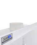 Heavy-Duty 40-Inch Wide Ducted Fume Hood With 6-Inch Exhaust Collar And LED Lighting For Lab Fume Control top view
