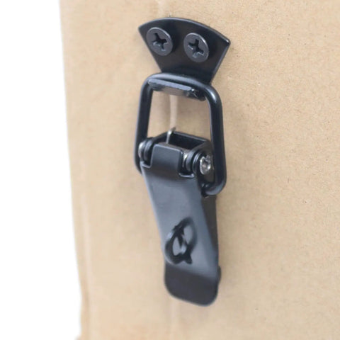 Black Stainless Steel Toggle Latch Set 2 Pack Heavy Duty Hasps for Cabinets Trunks Doors Hood Toolbox Trailer Metal Fasteners