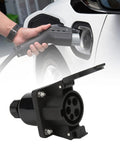 Type 1 EV Charging Socket Black AC Charger Connector SAE J1772 16A 32A IP54 Weatherproof for easy electric vehicle charging.