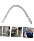 Badass Half Inch Stainless Steel Braided Air Hose High Pressure Heat Resistant Jumper For Industrial Air Compressor Pump Discharge Vibration Absorbing Heavy Duty Pro Grade Quality Keeps Moving Smooth Easy Install Shop Ready Top Tier, braided hose with fittings