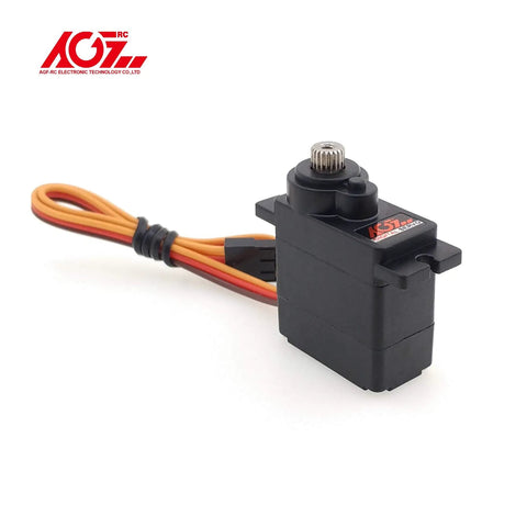 Two Pack 9g Micro RC Servo Motors, Digital Metal Gear, for RC Helicopter Airplane Car, side view