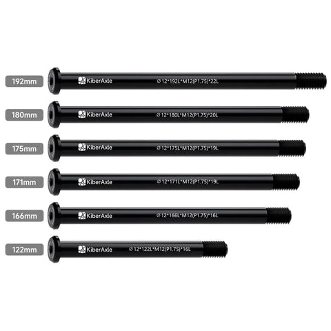 12mm Thru Axles For Bike Forks And Rear Shocks, Lightweight Aluminum Alloy Hub Adapter, various lengths and sizes