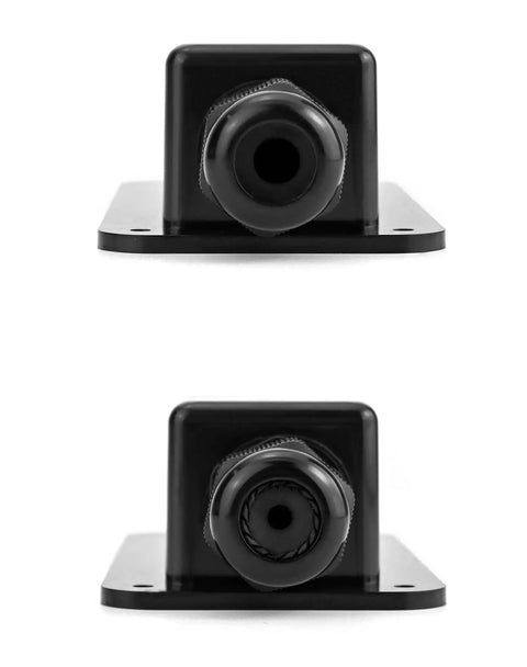 Front view of 4 Pack IP68 Solar Cable Entry Gland, Waterproof ABS 1 Way Cable Housing for RV, Caravan, Marine & Solar Panel Roof Installations