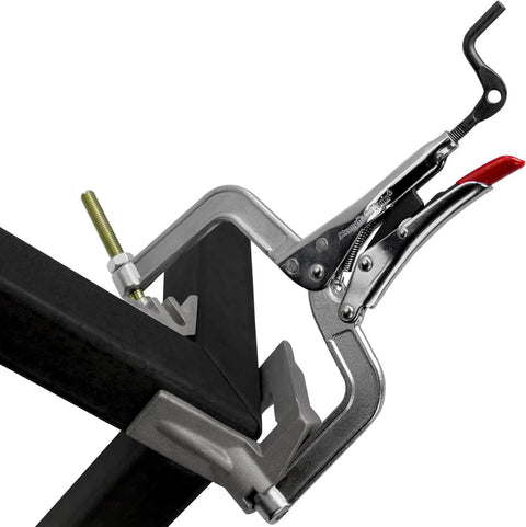 Beefy 90 Degree Angle Joint Clamp Tool For Quick Hold And Release One Hand T Joint Clamp with throat depth three inches