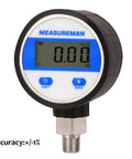 Digital Industrial Vacuum Gauge With Two And One Half Inch Dial One Quarter Inch NPT Lower Mount Stainless Steel Case And Connection 15 PSI One Percent Accuracy Battery Powered With LED Backlight