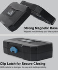 153 In 1 Magnetic Pro Grade Precision Screwdriver Set with case showing strong magnetic base and clip latch for secure closing