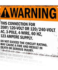 12 By 8 Inch Aluminum Warning Electrical Supply Connection Sign Tough As Nails Industrial Grade Safety Sign With Pre Drilled Holes For Easy Mounting In Industrial Commercial And Residential Settings, orange and white