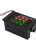 Killer Heavy Duty Dual Digital Display DC Voltmeter And Ammeter Combo Reading 0 To 300V Up To 50A IP67 Weatherproof unit with dual screens