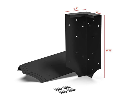 Corner Brackets For Raised Garden Beds With Securing Lip No Fuss DIY Garden Build, Fits 2x12 Lumber, Set Of 4, Rust Resistant Steel