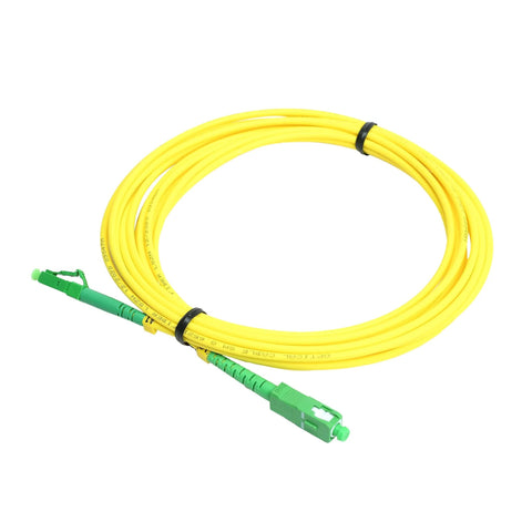 LC APC To SC APC Single Mode Fiber Optic Patch Cord Simplex 9/125 OS1 with LSZH Jacket and Ceramic Ferrule