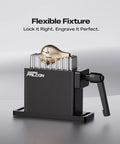 Falcon Flexible Fixture for Laser Engraving, Fast Clamping Adjustable Pin Jig holding irregular gold object