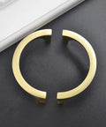 Two Pair Cabinet Hardware Handles In Golden Copper Brushed Gold Finish With Double Hole Mounting For Drawers Closets TV Cabinets