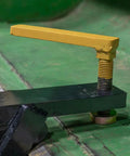 Clamp On Tractor Bucket Hitch Receiver Adapter With Chain Hook And Lifting Ring for front bucket, close-up on clamp mechanism