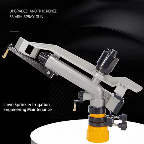 Beefy 1.5 Inch Aluminum Farm Sprinkler System With 360 Degree Adjustable Impact Sprinkler And Nozzle Set on display