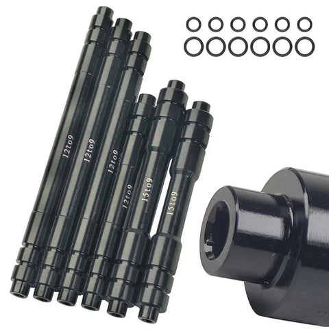 Beefy Thru Axle Adapter 12mm Or 15mm To 9mm Quick Release Conversion CNC Aluminum Hub Converter for MTB Road and Trainer Bikes