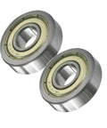 Two Pack 16100Z Deep Groove Ball Bearings 10 x 28 x 8mm Metal Shielded Bearings With Double Shields front view