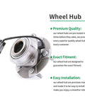 Front Wheel Bearing Hub Assembly Direct Fit For 2002 To 2007 Saturn Vue 2005 To 2006 Chevy Equinox And 2006 Pontiac Torrent With ABS