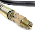 Close-up of swivel fitting on Heavy Duty Hydraulic Hose For TH0037 Knockout Punch Driver Direct Replacement With Swivel Fitting 61 Inch Length