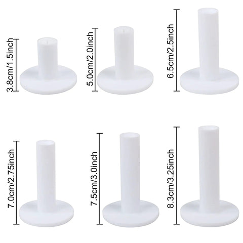 Premium Rubber Golf Tees For Mats And Driving Range 12 Piece Set Includes Six Rubber Tees In 1.5 2 2.5 2.75 3 3.25 Inches