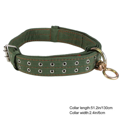 Adjustable Green Canvas Livestock Collar 3 Pack With Secure Locking Buckles For Cattle Calves Horses Sheep padded neck strap