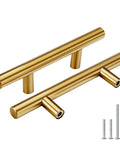 30 Pack 3 Inch Gold Cabinet Handles For Cupboards And Drawers, Fade Resistant Stainless Steel Gold Cabinet Pulls For Dresser Hardware