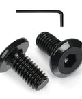 Rock Solid M6x15mm Hex Socket Cap Screws 70 Pack 304 Stainless Steel Bolts Black Zinc Plated with an Allen Wrench