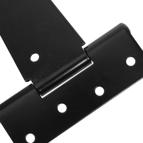 Close-up of Heavy Duty 12 Inch Iron T Shape Door Hinges With Ball Bearing Hardware for commercial and home use