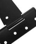 Beefy Heavy Duty Iron Barn Door Hinges With Extended T Shape Design And Ball Bearing Hardware 12 Inch Black Gate Hinges close-up