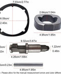 Heavy Duty Steel Hammer Rebuild Kit For Pneumatic Air Impact Wrench Fits Models 2135Ti And 2350Xp showing components with precise measurements.
