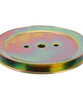 Heavy Duty Mower Spindle Drive Pulley For 100 Series Lawn Deck with steel finish, designed for D105 and D110 models.