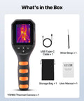Beast Mode Thermal Imaging Camera With 320x240 TISR Super Resolution And 2MP Visual Camera, USB cable, wrist strap, bag, manual