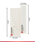 Stitch Gauge And Guide For Sewing Enthusiasts, Seam Measuring Tool For Machine Sewing, Pre Drilled Holes For One Eighth To One Inch Seam Allowances