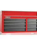 Top Shelf Heavy Duty Industrial Tool Chest Fifty Inch With Eight Ball Bearing Drawers Gloss Black Finish Built Tough For Serious Shop Storage And Daily Grind Projects