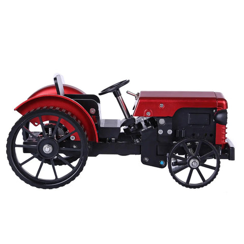 Dope Metal DIY Tractor Engine Kit With Suspension And Lights App Remote Control For STEM And Science Demo, side view