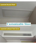 Dead Simple No Hassle Removable Air Grille Access Panel 30 By 34 Inch Drywall Hatch with louvered door for indoor ventilation.