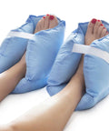 Foot Pain Relief Heel Cushion Protector Pillow Set Of 2 With Adjustable Velcro Straps For Pressure Sores And Ulcers