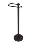 European Style Toilet Tissue Stand In Oil Rubbed Bronze Finish, Heavy Solid Brass Construction With Felt Pads, Anti Tip Base