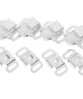 Roller Wheel Door Catch For Cabinets And Closets Iron Build With Silver Finish Secure Closure And Fast Install Surface Mount